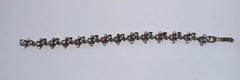 Hollycraft 1950’s Bracelet Multicolor Rhinestones Signed 7.5” Costume Jewelry