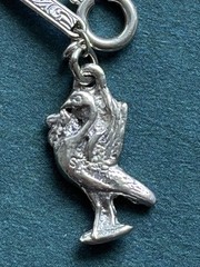 Vintage Sterling Silver Charm Bracelet Classic Retro Dangle Charms 7 Inches Long