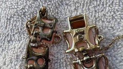 Vintage Coro jewelry from the 1950s or 1960s, featuring pink thermoset lucite…