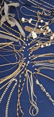 Vintage Mod Necklace Lot Of 62.dainty.simple.26 Signed Monet Avon Trifari J.crew