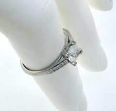 Vintage 1940’s Palladium Diamond Engagement Ring. **.50 CTS +**
