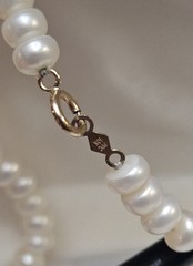 Vintage 10k Gold Pearls Necklace Bracelet Earrings Princess Pride Creations MCM