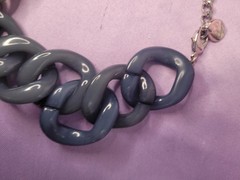 Pono By Joan Goodman Resin Chain Link Necklace MADE IN ITALY