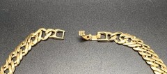 Vintage Gold Tone Flat Link Chain 17.75” Length 26g Very Nice!