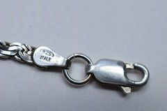 Vintage Italian Sterling Silver Wheat Chain Bracelet 7.75 3.51g .925 Italy-I BB