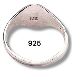 Initial Letter W Signet 925 Sterling Silver Child Baby Ring Size 3.5