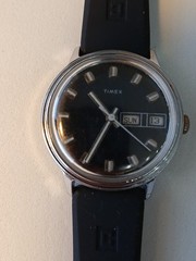 Vintage 1974 TIMEX Marlin Automatic Month Day-week day Date 36mm.
