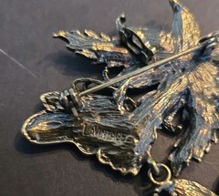 LaVintage Pave Crystal Large Flower Brooch/ Pendant