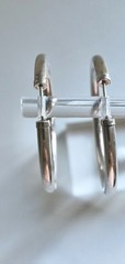 Sterling Silver Vintage Infinity Hoop Earrings