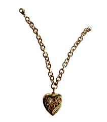 lOCKET LOVE ART BRACELET GOLD TONE RHINESTONE FANCY BLING RETRO JEWELRY neocurio
