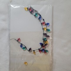 Vintage Necklace Department 56 Christmas Lights Strand 22in Deadstock