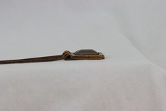 Copper Necklace, Copper Tone Glass Inset, 35gr