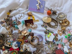 Craft Earrings Lot, 1 lb., mismatched.