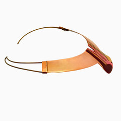 Modernist Statement Necklace • Avant-Garde Copper & Brass Choker • 1-of-1 Signed