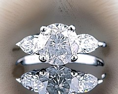 Vintage Platinum Engagement Ring 2.03CT.Natural Round Shape Diamond Circ 1950’s