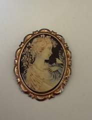 Vintage Cameo Brooch 2’. X 1.5’ in
