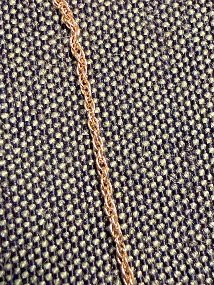 Vintage SOLID 14KT Gold Stamped 15″ Necklace Chain 1 Gram