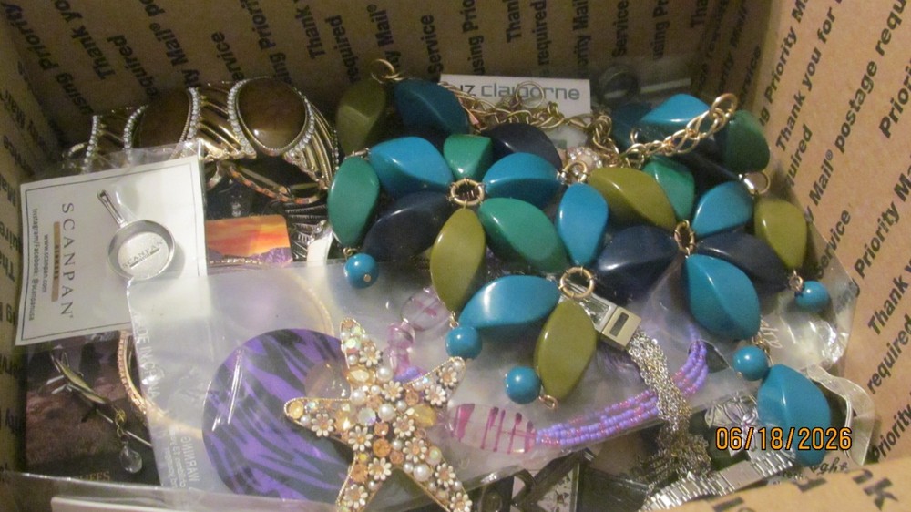New/Vintage 10 lb mostly good wearable jewelry good lot