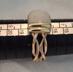 Vintage Custom Designed 14K Yellow Gold Ring Size 8 6.9 grams
