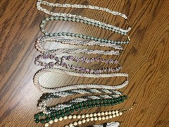 15 Vintage Beaded Necklaces- Lot 2 (Various Styles, Colors & Lengths)