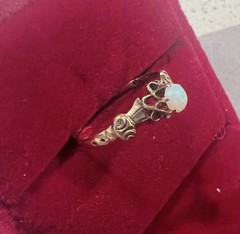 Victorian Antique Opal 10k Yellow Gold Ring Size 7.25 Reduced! Intricate Belt