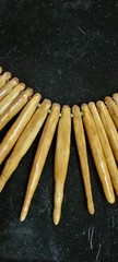 Vintage Tribal Spike Necklace Bone Horn Fringe Bib Statement Necklace