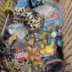 15+ Lbs Vintage To Now Craft Repair Tangled Junk Drawer Jewelry Lot