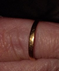 Vtg. 10K Yellow Gold Citrine Diamond Ring