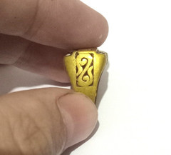 VINTAGE ANCIENT BRONZE OLD RING STYLE ROMAN VERY RARE LEGIONARY ARTIFACT AMAZING