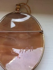 Rare lg GAPA Italian shell cameo 9K gold brooch, pendant, Venus Aphrodite Cupid!