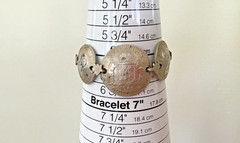 Vintage 1943-44 Australian Coin Trench Art Charm Bracelet Sterling Silver Unisex