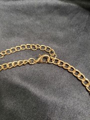 Vintage Antique Gold Black Rhinestone Bib Necklace Gothic Victorian Chandelier
