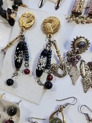 104 Pair Vtg-Now Western Boho Artisan Southwest Rhinestones Earrings Jewlery Lot