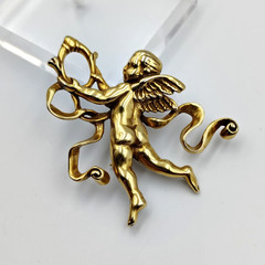 Metropolitan Museum Of Art MMA 1982 Cherub/Angel/Cupid Brooch Pendant Pin