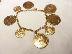 MaryBee Jewelry: 7 1/2″ Faux Coin Bracelet 07-07-2021