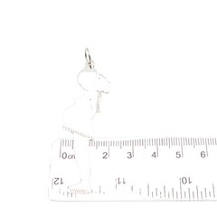 900 Silver Vintage Goofy Cartoon Character Charm Pendant