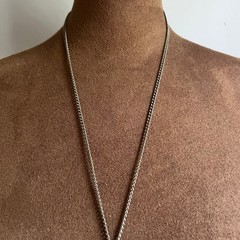 Vintage Silver Tone Etched Starburst Oval Locket Necklace 24 Inch Cottagecore