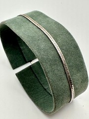 Vintage IBB Italy Sterling 4pc Bracelet Set Serpentine Curb Flat Herringbone Mix
