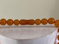 Vintage Natural Amber 36 Beads Necklace 37 Grams