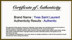 Yves Saint Laurent Vintage YSL Rhinestone Pendant Necklace Gold Tone Adjustable