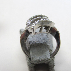 14k White Gold 2.50 ctw Baguette & Round Diamond Ring Size 5.5 MAKE OFFER