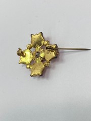Mid‑Century Satin‑Frost Tulip Brooch Rare Boutique Floral AB Firestone Center