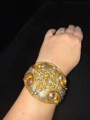 Metal Soldered Cuff Bracelet Copper Brass Aluminum Modernist Sculpture SEE VIDEO