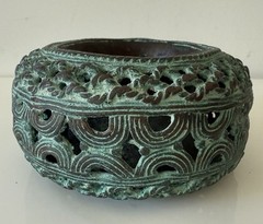 Antique Bronze African Currency Slave Bangle Bracelet
