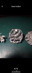 Pewter Birds and Blooms Garden Brooches Pins Limited Edition 3