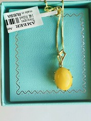 14K Gold Filled Genuine Baltic Amber Necklace Russian Butterscotch Egg Yolk 老琥珀