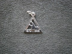 Guide Station Job’s Daughters Vintage Sterling Silver Bracelet Charm Pendant 1g