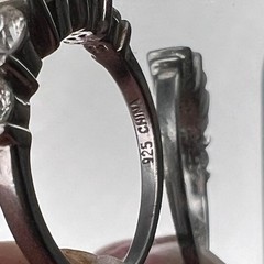 Vintage Sterling CZ Ring Size 9 Channel Set Estate 925 Anniversary Wedding Clear