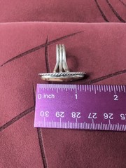 Vintage Elongated Jasper Sterling Silver 925 Ring Size 8
