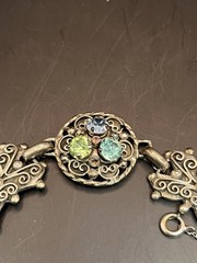 Vintage 3 Piece Barclay Jewelry Set Necklace, Bracelet, Earrings Rhinestones